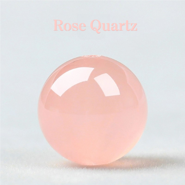 Hibiscus Rose Quartz Natural  Round Spacer Loose Beads 15" 6mm 8mm 10mm 12mm