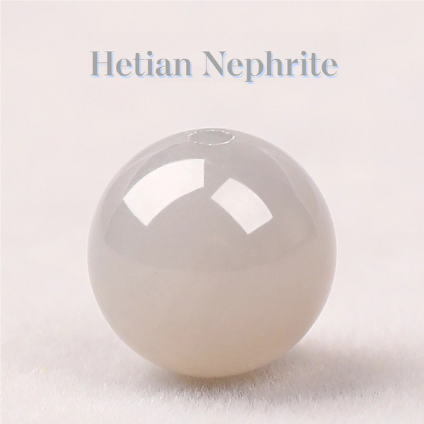 FanLin Natural Emperor Hotan Jade Round Beads For Jewelry Making