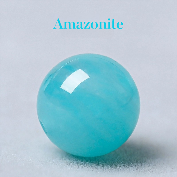 FanLin Old Mine Amazonite Gemstone Round Beads For Jewelry Making