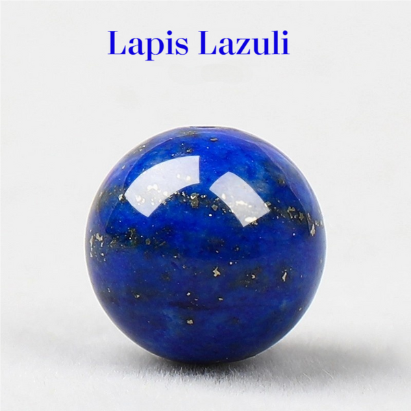 Natural Grade 7A Genuine Blue Lapis Lazuli Gemstone Round Beads Strand