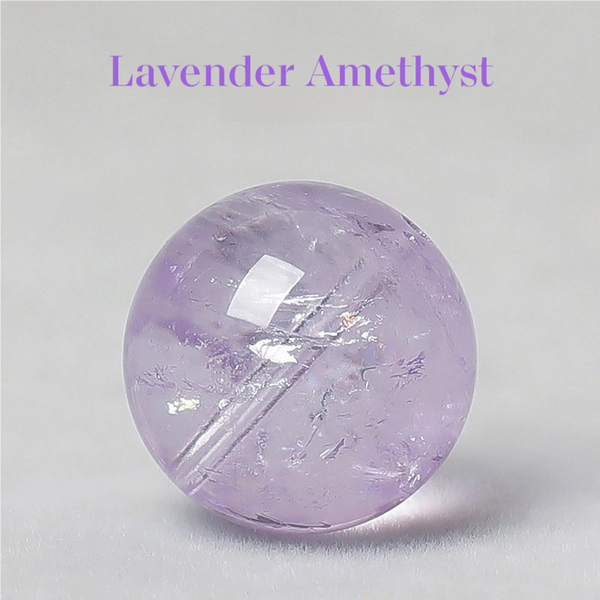 FanLin Lavender Amethyst Round Spacer Loose Beads Strand