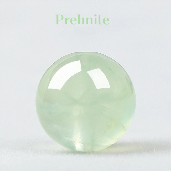 FanLin Natural Prehnite Gemstone Round Beads For Jewelry Making ﻿