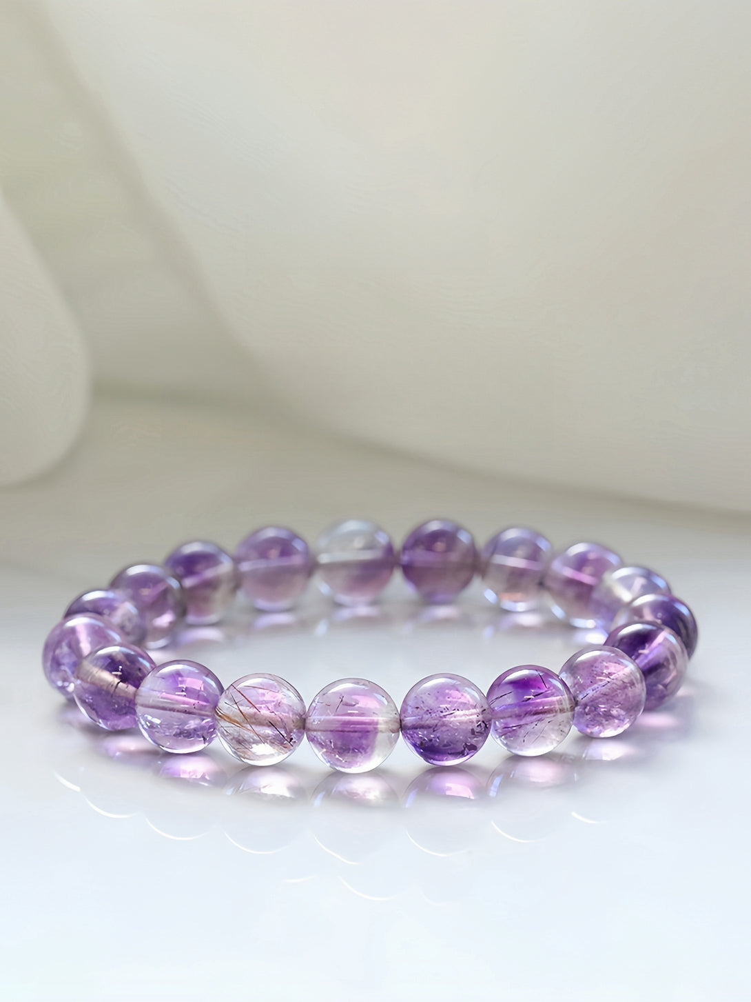 FanLin Natural 7A Collector-Grade Purple Super Seven (Melody Stone) Triple-Strand Crystal Bracelet-FanLin