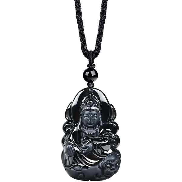 Obsidian Manjusri Bodhisattva (zodiac rabbit)