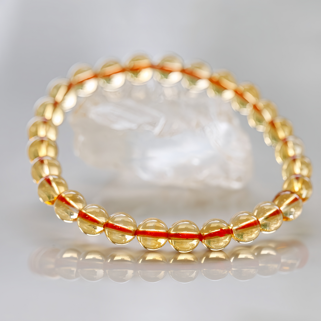 FanLin Collector-Grade "Stone of Wealth" Natural Brazilian Citrine Bracelet-FanLin