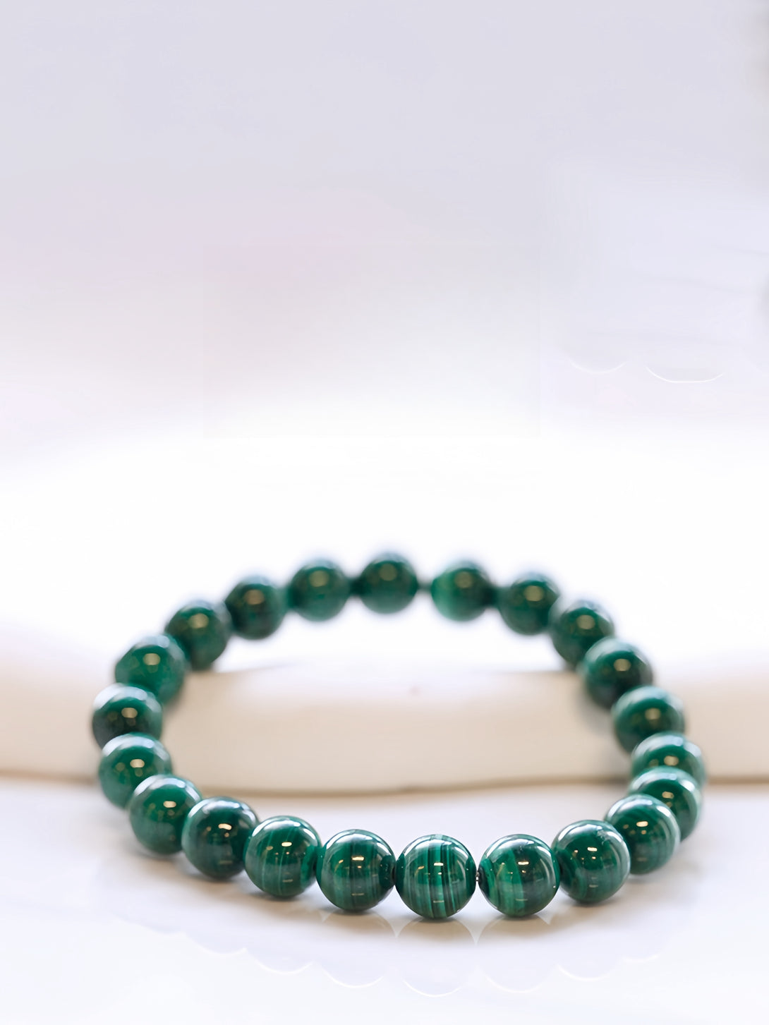 FanLin "Emerald Blue" Collector-Grade Natural Malachite Bracelet-FanLin