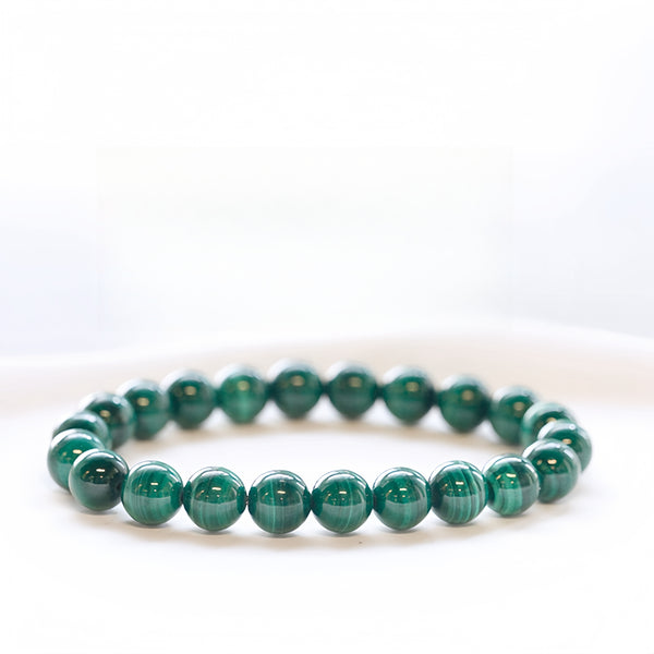 FanLin "Emerald Blue" Collector-Grade Natural Malachite Bracelet-FanLin