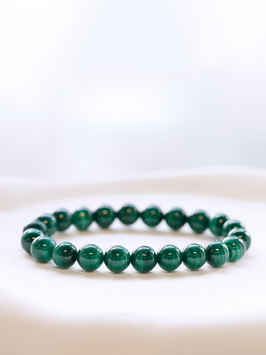 FanLin "Emerald Blue" Collector-Grade Natural Malachite Bracelet-FanLin