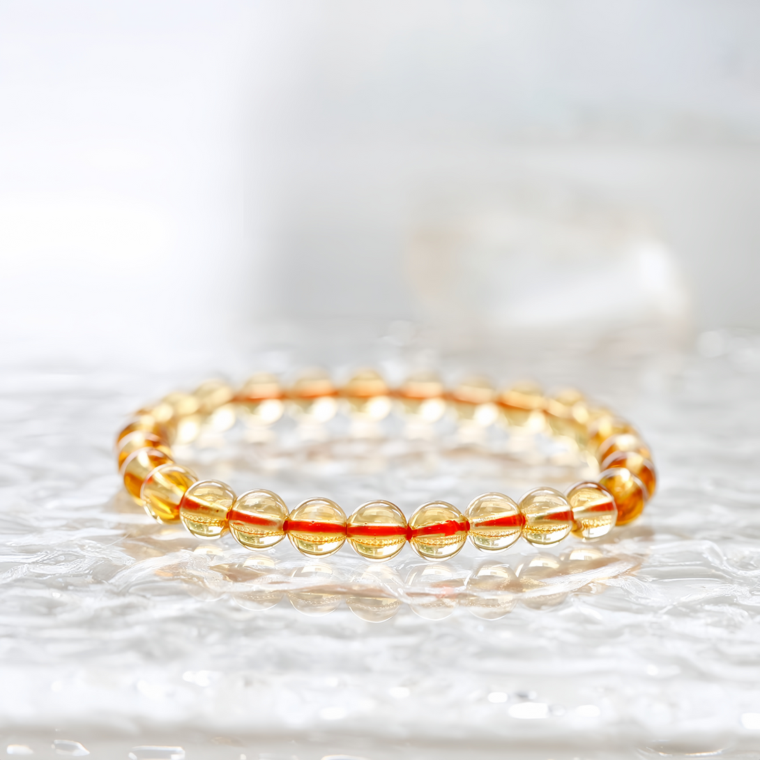 FanLin Collector-Grade "Stone of Wealth" Natural Brazilian Citrine Bracelet-FanLin