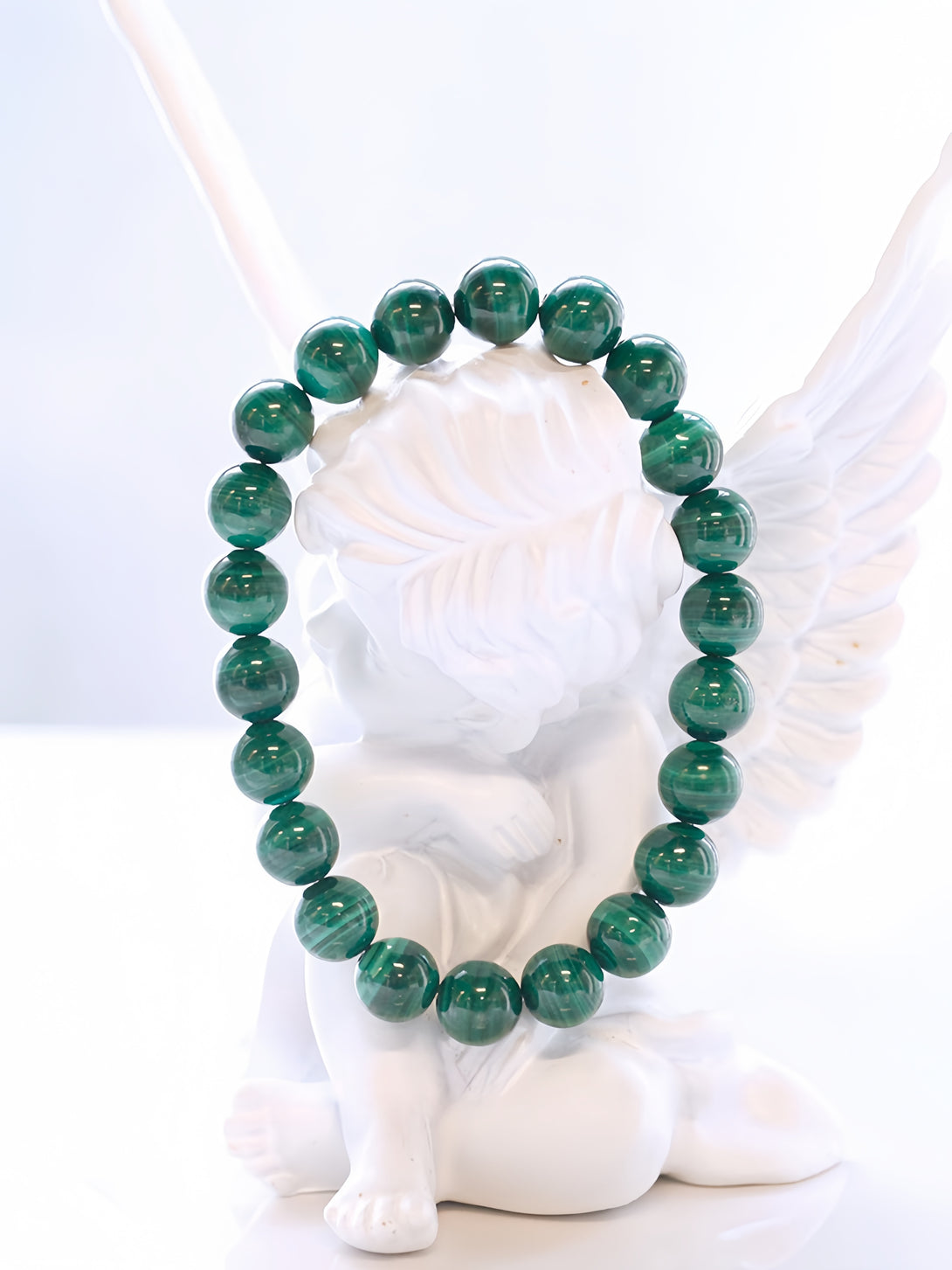 FanLin "Emerald Blue" Collector-Grade Natural Malachite Bracelet-FanLin