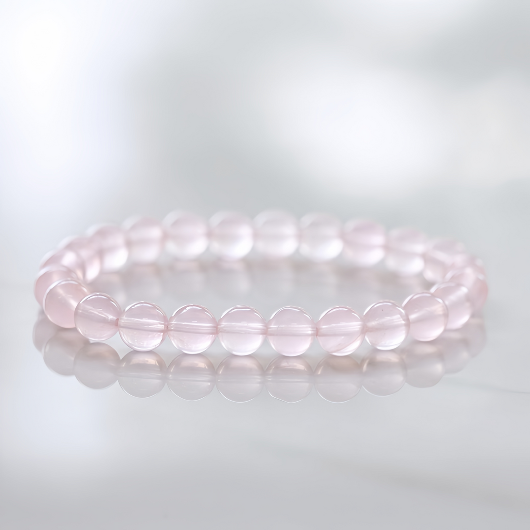 Natural Mozambique Pink Quartz Bracelet-FanLin